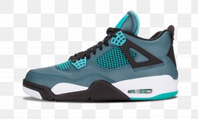 Nike - Air Jordan 4 Retro 30th 'Teal' Mens Sneakers Jumpman Nike Shoe PNG
