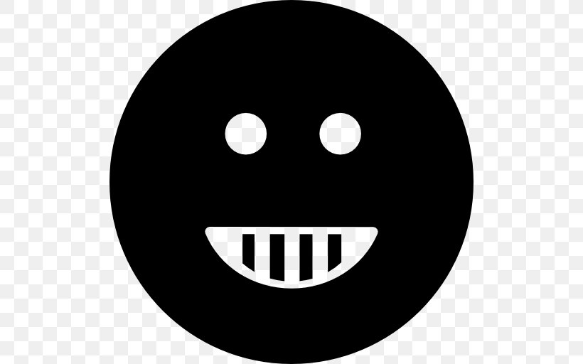 Smiley Face Emoticon Happiness, PNG, 512x512px, Smiley, Black And White, Emoji, Emoticon, Face Download Free