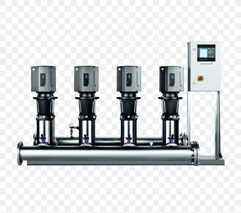 Submersible Pump Pumping Station Water Supply Grundfos, PNG, 724x724px, Submersible Pump, Booster Pump, Cylinder, Grundfos, Hardware Download Free