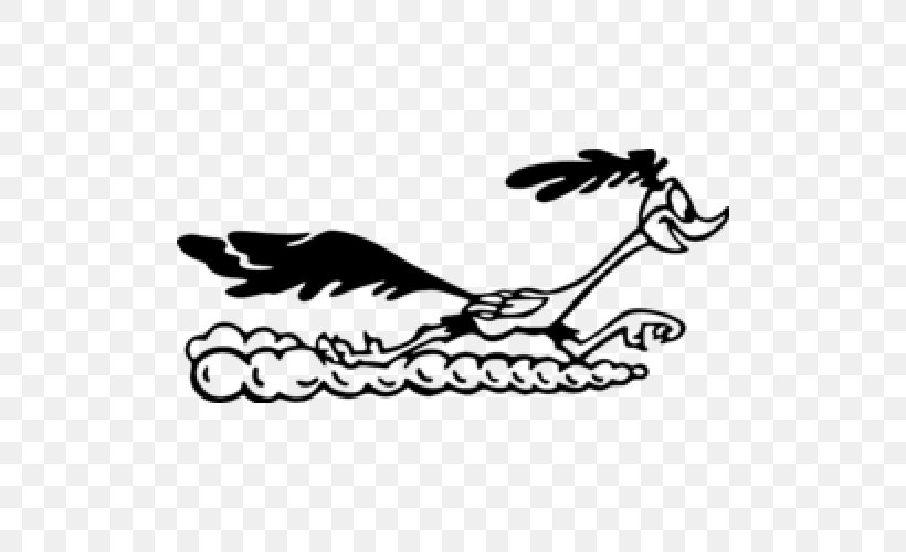 Wile E. Coyote And The Road Runner Design Plymouth Road Runner Looney Tunes, PNG, 500x500px, Wile E Coyote And The Road Runner, Animated Cartoon, Art, Beep Beep, Blackandwhite Download Free