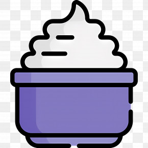 Beauty Cream - Purple Cream Bowl With Cream Illustration PNG