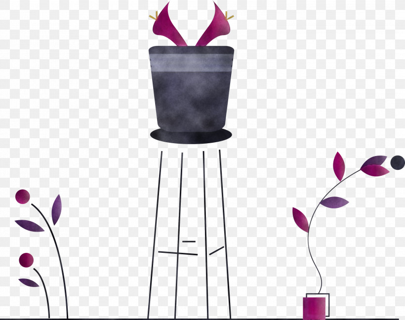 Violet Pink Purple Magenta Vase, PNG, 3000x2373px, Modern Art, Magenta, Modern Flower, Pink, Purple Download Free