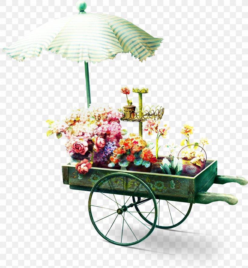 Flower Garden Floristry, PNG, 3151x3411px, Flower, Artificial Flower, Cart, Color, Floral Design Download Free