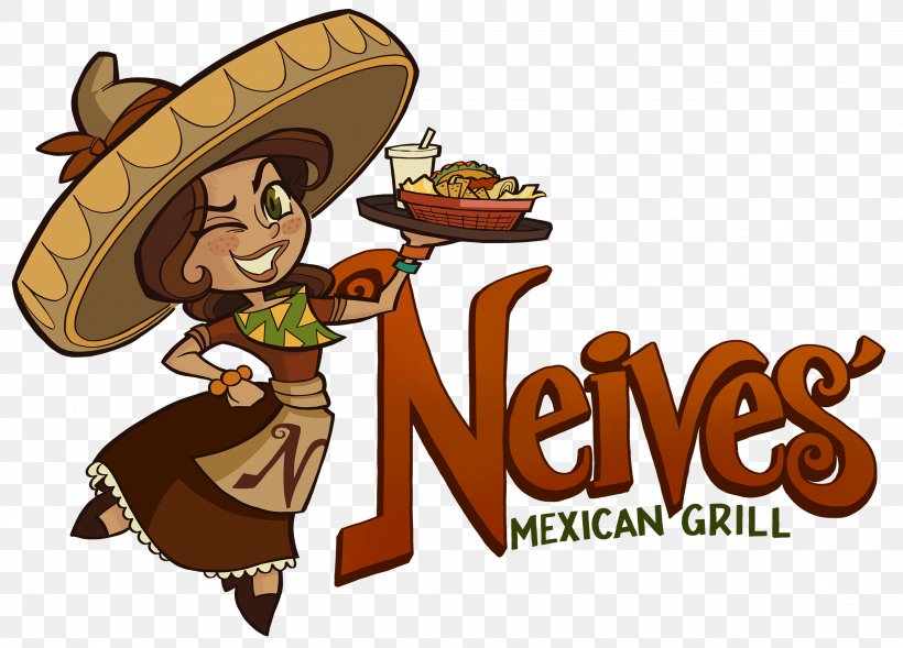 Neives' Mexican Grill Mexican Cuisine Restaurant Food Delivery, PNG, 2848x2048px, Mexican Cuisine, Burrito, Cartoon, Chef, Cuisine Download Free