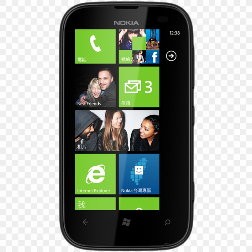 Nokia Lumia 510 Nokia Lumia 820 Nokia Lumia 920 Nokia Lumia 800 Nokia Lumia 630, PNG, 1000x1000px, Nokia Lumia 510, Cellular Network, Communication Device, Electronic Device, Feature Phone Download Free