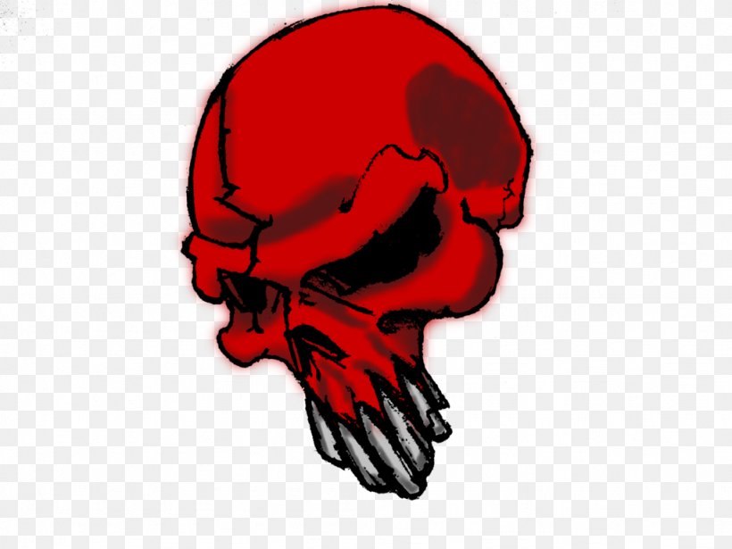 Red Skull Bone Clip Art, PNG, 1024x768px, Watercolor, Cartoon, Flower, Frame, Heart Download Free