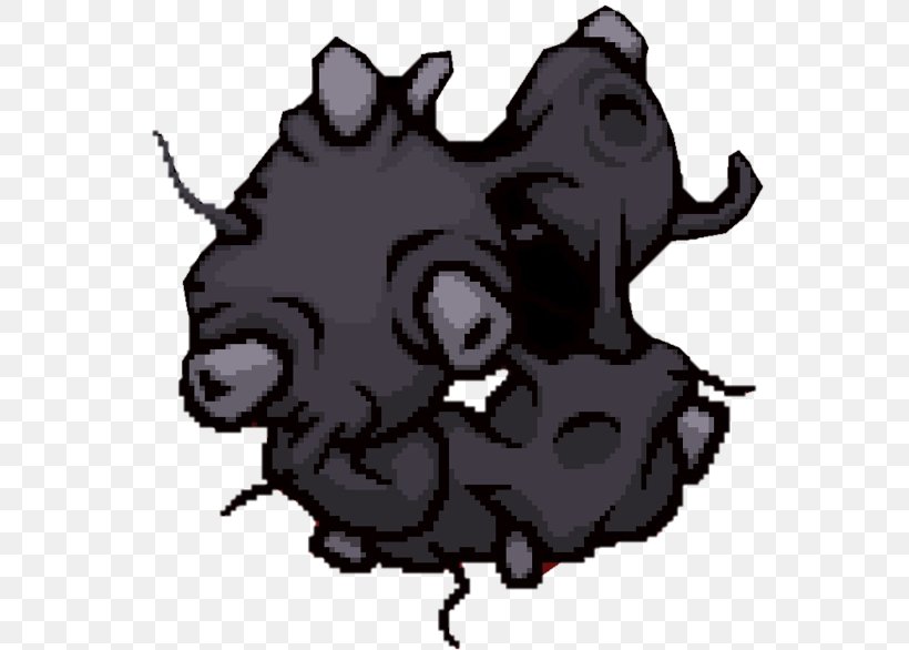 The Binding Of Isaac: Afterbirth Plus Teratoma Boss Uterus, PNG, 561x586px, Binding Of Isaac, Bat, Binding Of Isaac Afterbirth Plus, Binding Of Isaac Rebirth, Black Download Free