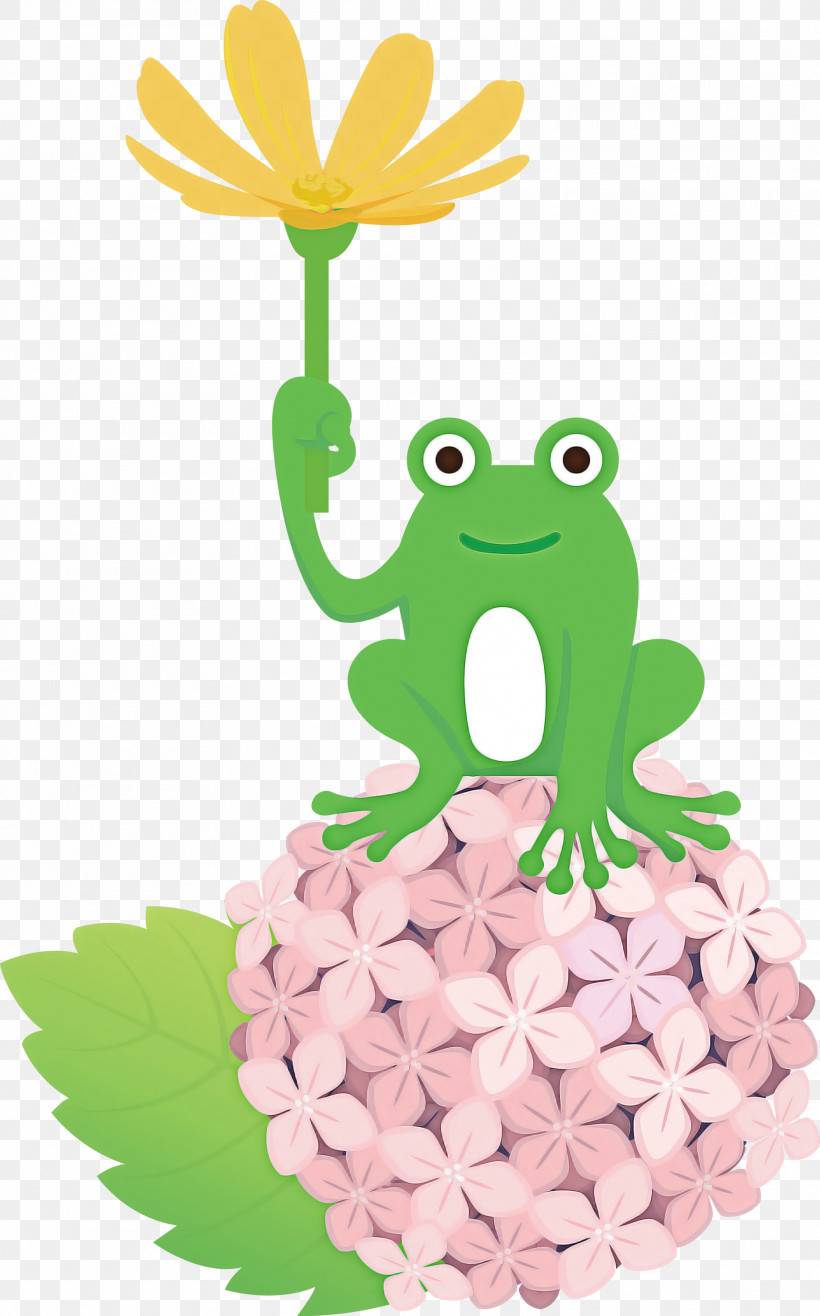 Frogs Tree Frog Cartoon Green Flower, PNG, 1869x3000px, Frog, Biology, Cartoon, Flower, Frogs Download Free