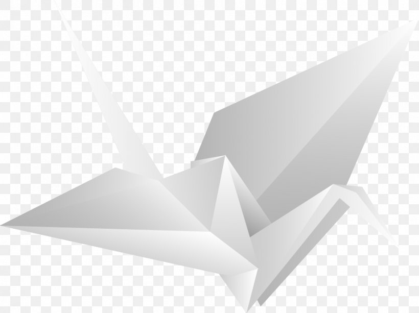 Paper Crane Euclidean Vector, PNG, 959x717px, Paper, Black And White, Crane, Euclidean Space, Monochrome Download Free