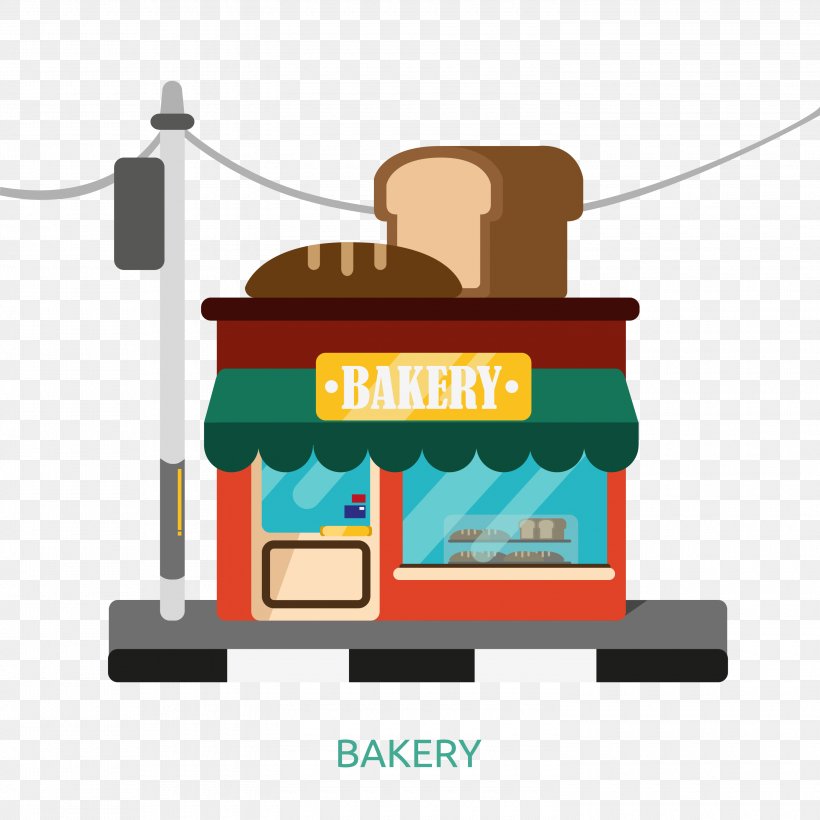 Bakery Vector Graphics Image Illustration Architecture, PNG, 3000x3000px, Bakery, Architecture, Art, Bread, Building Download Free