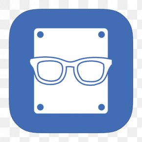MetroUI Apps Speccy - Blue Sunglasses Area Icon PNG
