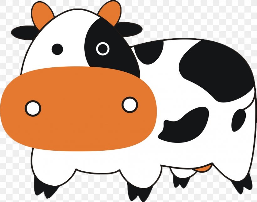 Dairy Cattle Cartoon Stroke, PNG, 1024x806px, Cattle, Animation, Artwork, Black And White, Carnivoran Download Free