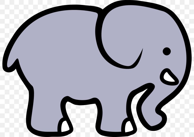 Elephant Drawing Clip Art, PNG, 800x580px, 2d Computer Graphics, Elephant, African Elephant, Area, Black Download Free