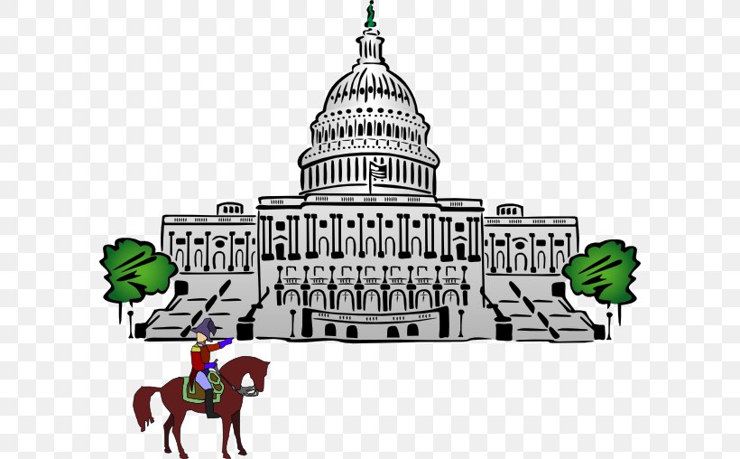 United States Capitol Dome White House Clip Art, PNG, 600x508px, United States Capitol, Art, Building, Cartoon, Facade Download Free