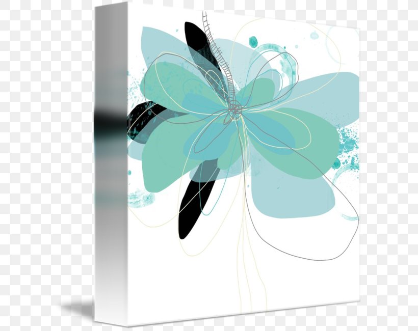 Gallery Wrap Canvas Product Design Poster, PNG, 606x650px, Gallery Wrap, Art, Butterfly, Canvas, Flower Download Free