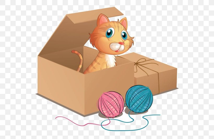 Cat Kitten Box Clip Art, PNG, 600x533px, Cat, Box, Cardboard Box, Carnivoran, Carton Download Free