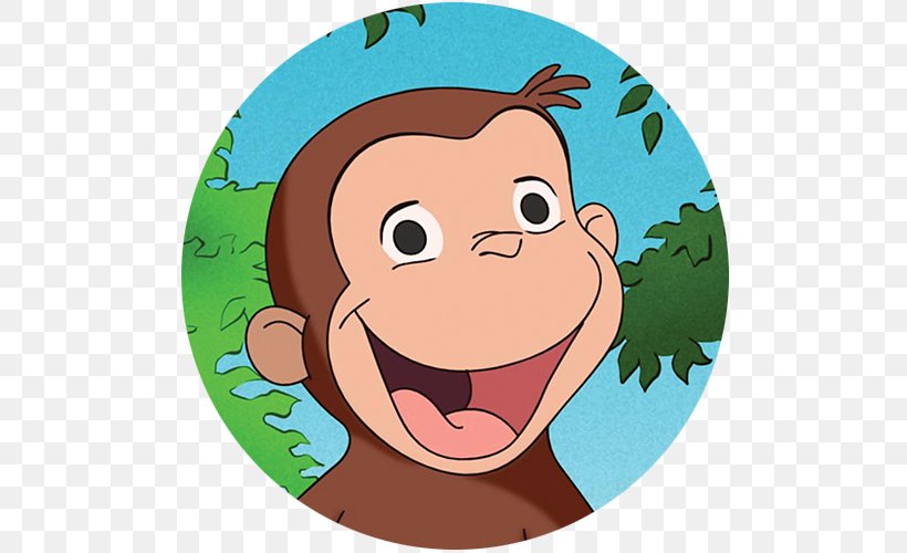 Curious George Feeds The Animals (Read-aloud) YouTube Adventure Film, PNG, 500x500px, Curious George, Adventure Film, Art, Cartoon, Cheek Download Free