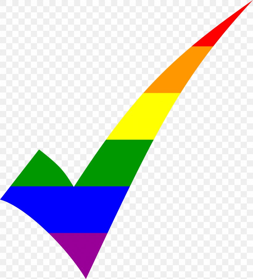 Check Mark Rainbow Clip Art, PNG, 2174x2400px, Check Mark, Area, Color, Point, Public Domain Download Free