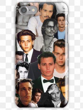 Johnny Depp - Johnny Depp Orlando Bloom Collage IPhone 6 Wallpaper PNG