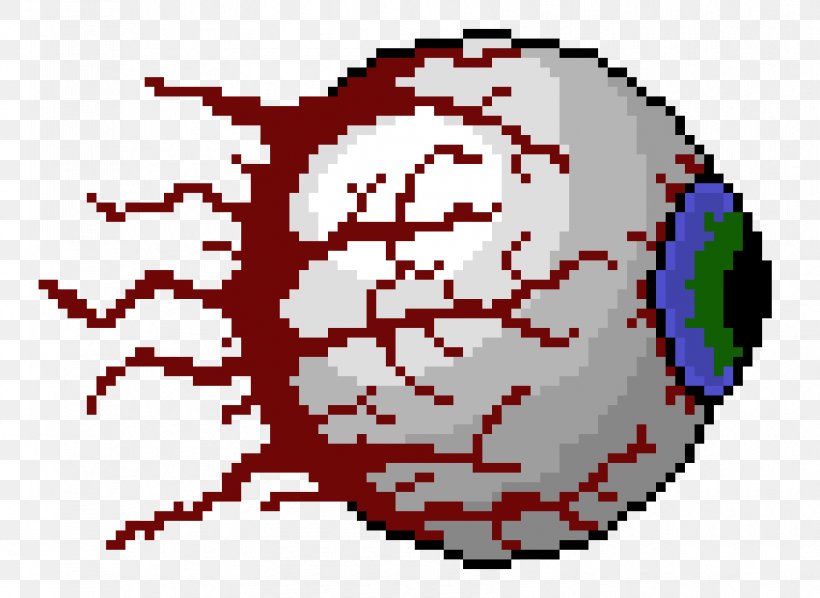 Terraria Cthulhu Eye Minecraft Boss, PNG, 850x620px, Watercolor