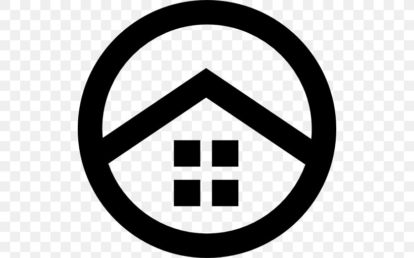 House Symbol Building, PNG, 512x512px, House, Area, Black And White, Brand, Building Download Free