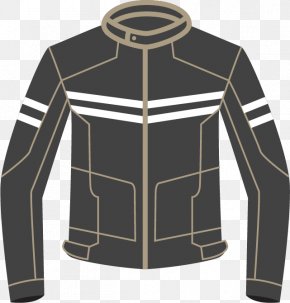 Collar White Stripes Jacket Male Short Paragraph - Hoodie Leather Jacket Clothing Collar PNG
