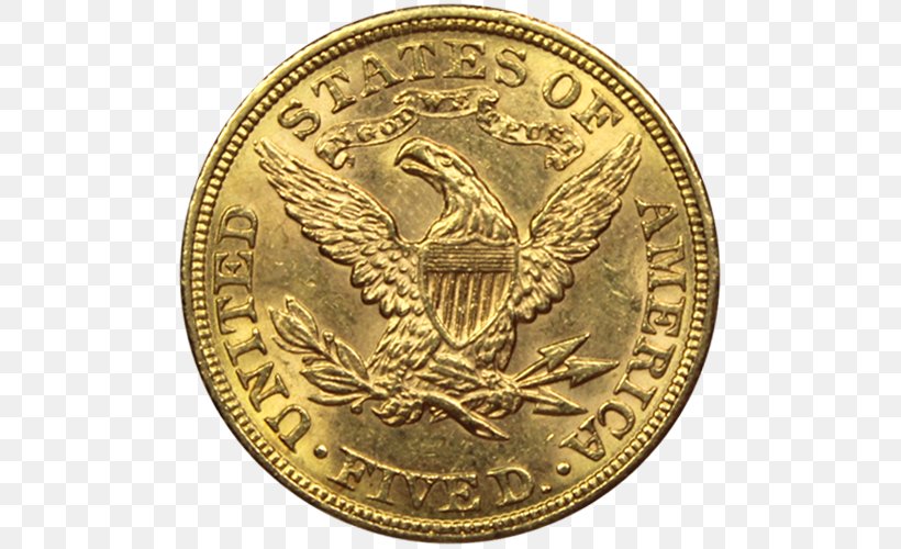 Indian Head Gold Pieces Gold Coin Bullion Coin, PNG, 500x500px, Indian Head Gold Pieces, Bronze Medal, Bullion, Bullion Coin, Coin Download Free
