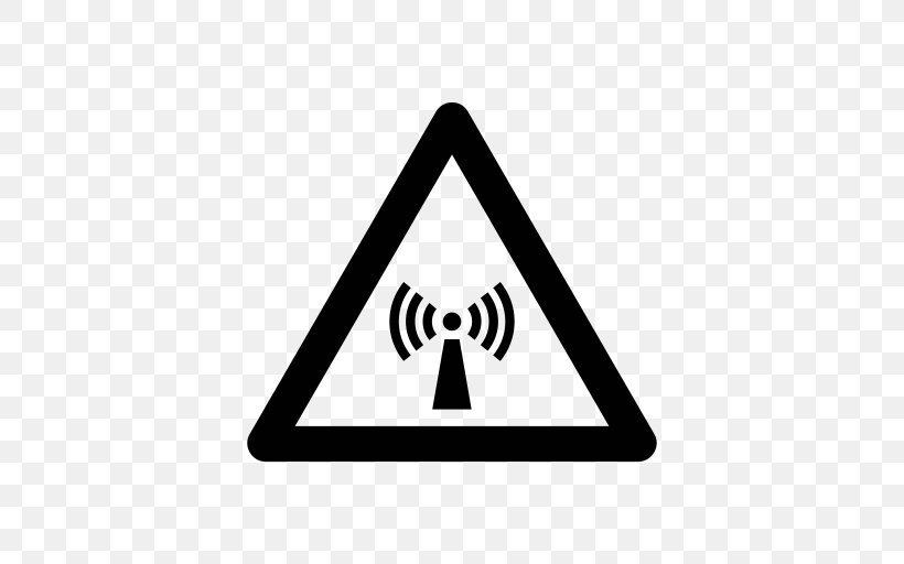 Non-ionizing Radiation Warning Sign Ionization Hazard Symbol, PNG, 512x512px, Nonionizing Radiation, Area, Black, Black And White, Brand Download Free