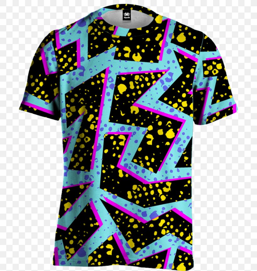 T-shirt 1980s Pattern, PNG, 700x863px, Tshirt, Active Shirt, Brand, Drawing, Fashion Download Free