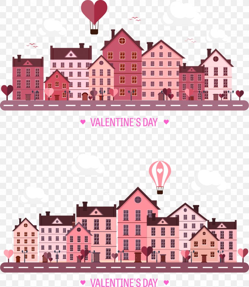 Illustration, PNG, 1115x1281px, Flat Design, Building, Facade, House, Pink Download Free