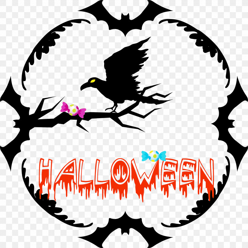 Halloween, PNG, 3000x3000px, Halloween, Birthday, Cartoon, Christmas Day, Line Art Download Free