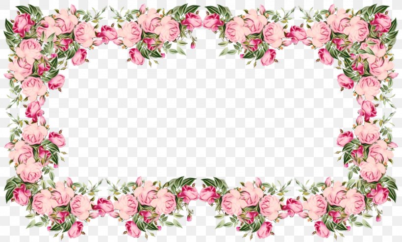 Pink Flower Cartoon, PNG, 1600x962px, Flower, Borders And Frames, Cut Flowers, Decorative Borders, Floral Design Download Free
