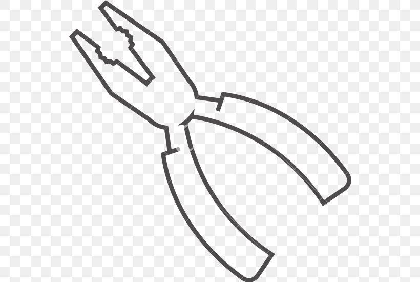 Pliers Tool, PNG, 550x550px, Pliers, Black And White, Finger, Hand, Line Art Download Free