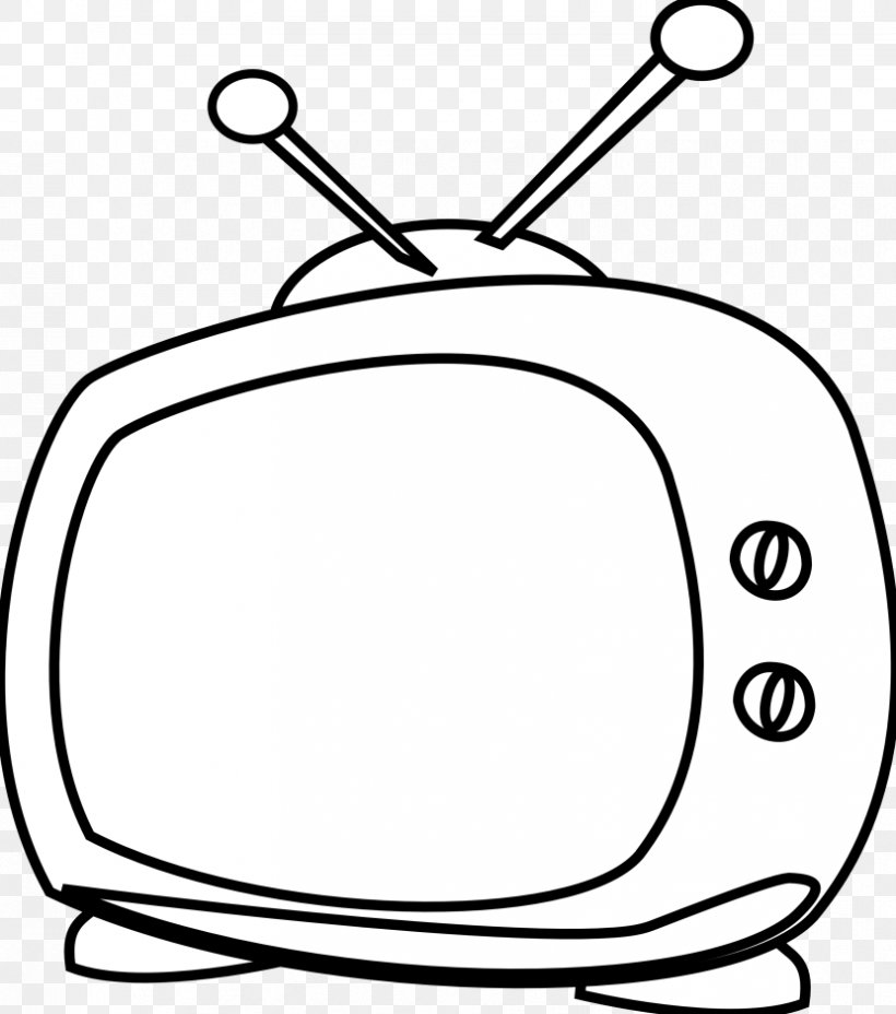 Television Cartoon Black And White Clip Art, PNG, 830x940px, Television, Area, Black, Black And White, Cartoon Download Free