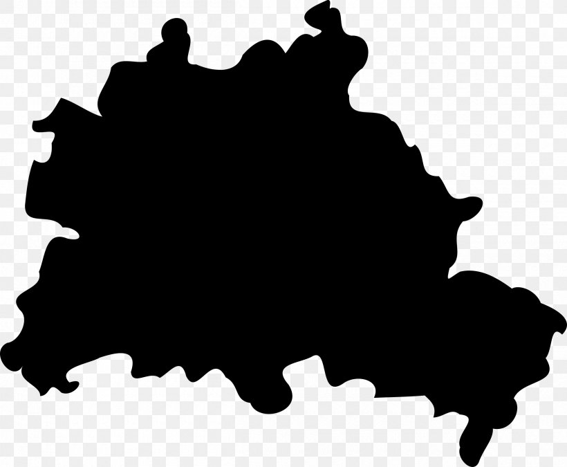Berlin Vector Map Clip Art, PNG, 2400x1977px, Berlin, Black, Black And White, Germany, Leaf Download Free