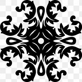 Symmetry Stencil - Flower Ornament PNG