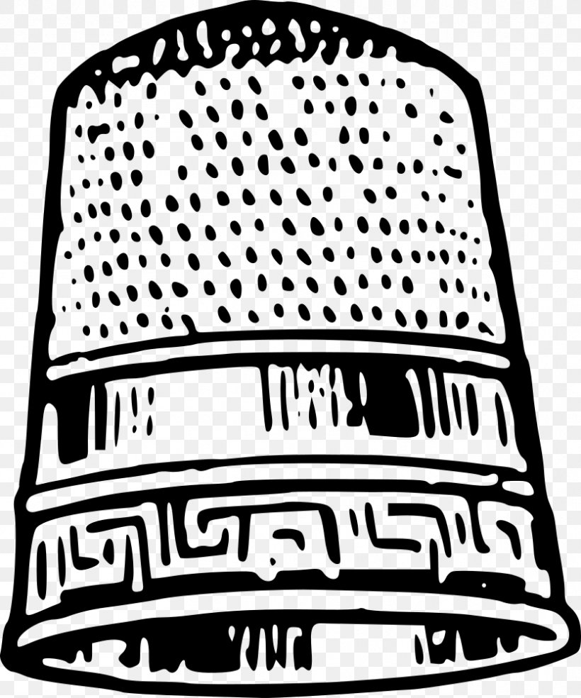 Thimble Clip Art, PNG, 833x1000px, Thimble, Area, Black, Black And White, Brand Download Free