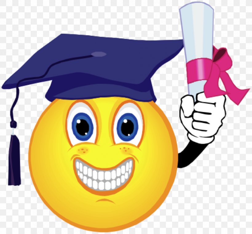 Graduation Ceremony Smiley Emoticon Clip Art, PNG, 1006x933px, Graduation Ceremony, Emoji, Emoticon, Happiness, High School Download Free