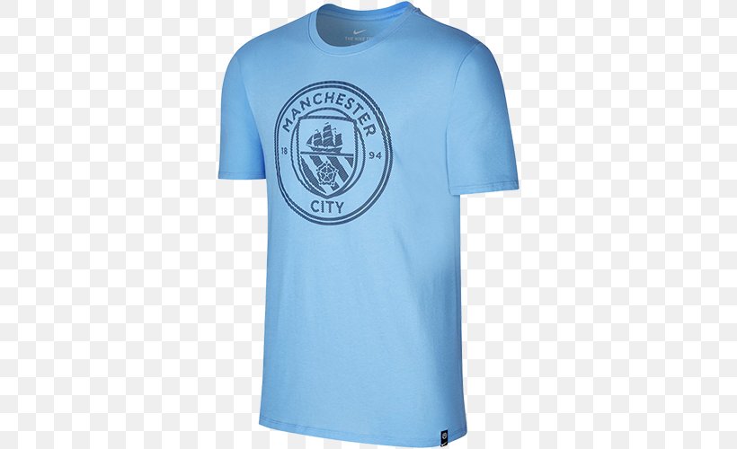 Manchester City F.C. T-shirt Nike Factory Store, PNG, 500x500px, Manchester City Fc, Active Shirt, Blue, Brand, Clothing Download Free
