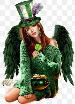 Saint Patrick's Day - Saint Patrick's Day Woman Social Media Clip Art PNG