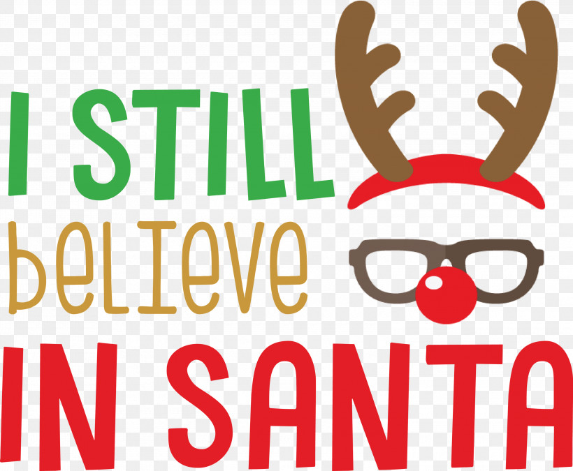 Believe In Santa Santa Christmas, PNG, 3000x2470px, Believe In Santa, Behavior, Christmas, Eyewear, Happiness Download Free