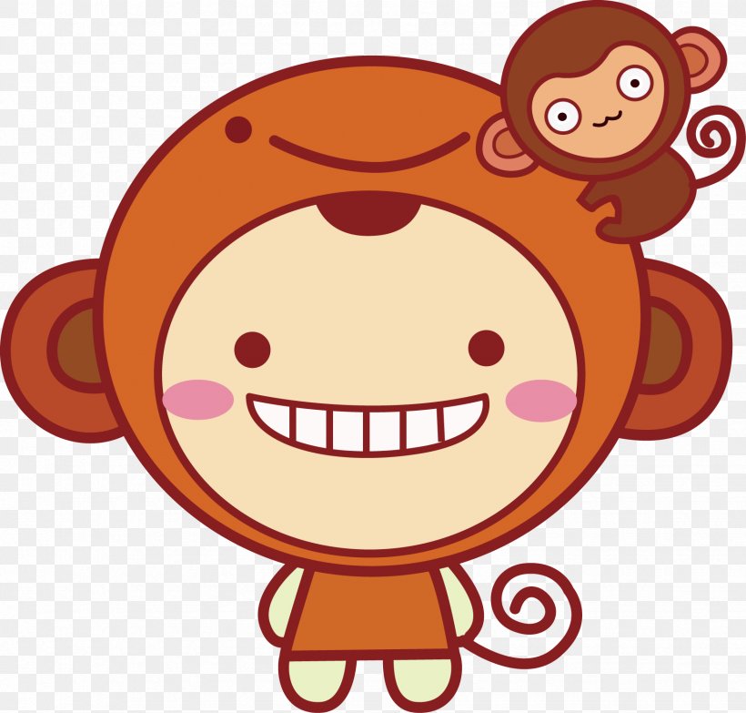 Download Clip Art, PNG, 1745x1667px, Monkey, Cartoon, Cheek, Child, Data Download Free