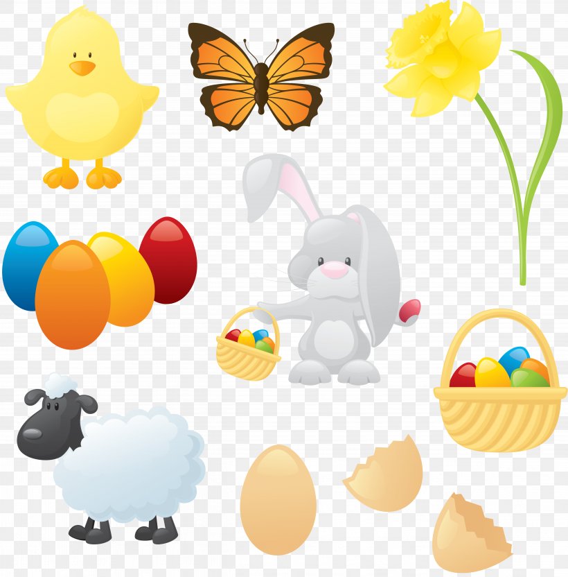 Easter, PNG, 5062x5140px, Easter, Animal Figure, Baby Toys, Easter Egg, Holiday Download Free