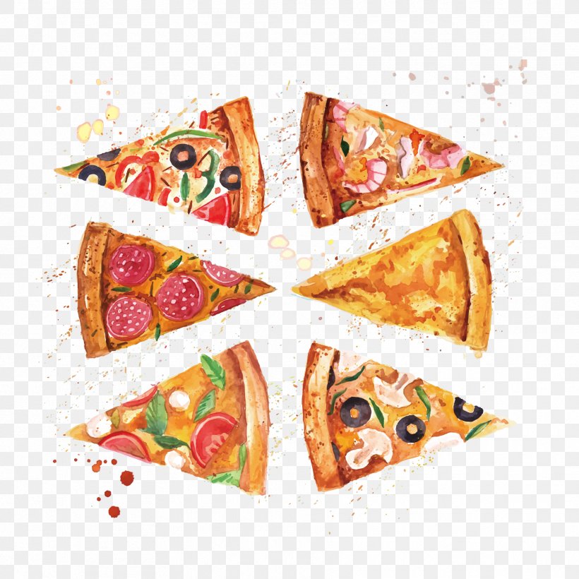 Pizza Italian Cuisine Watercolor Painting, PNG, 1772x1772px, Pizza, Art, Cuisine, Dish, Drawing Download Free