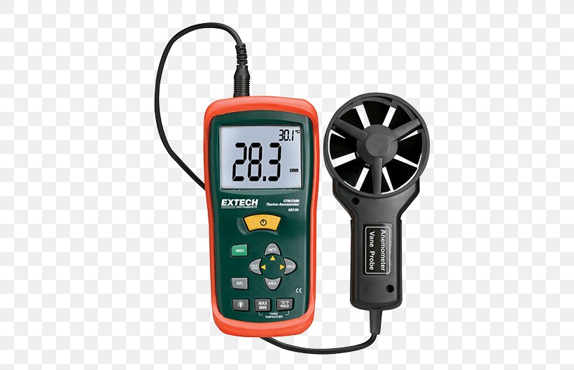 AN100 Extech Thermoanemometer Airflow Anemometer Extech Measurement, PNG, 529x529px, Anemometer, Airflow, Electronics, Electronics Accessory, Extech Instruments Download Free