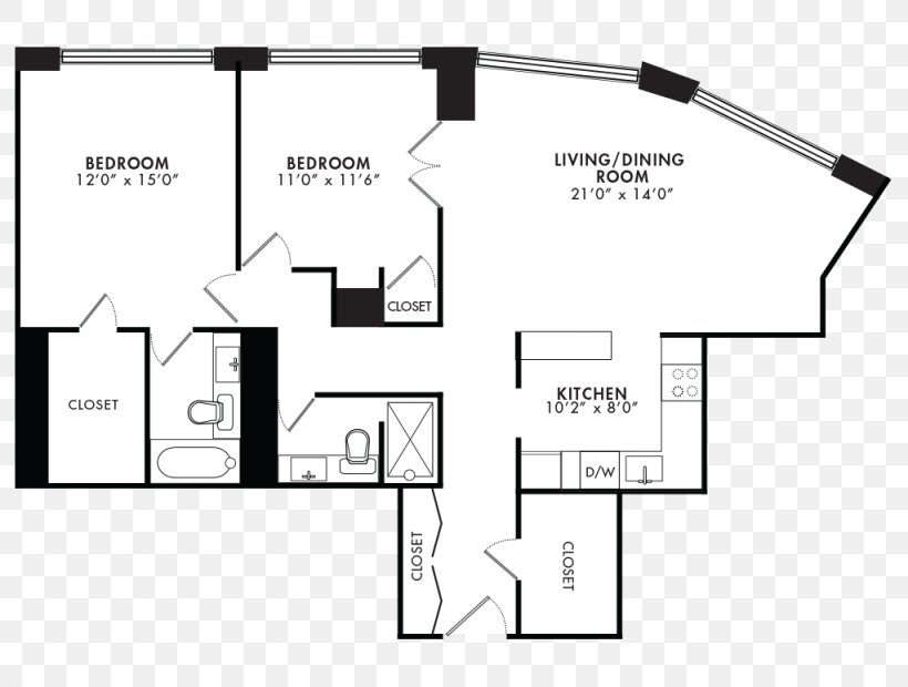 Bedroom Kitchen Floor Plan Granite, PNG, 1024x775px, Bedroom, Area, Black And White, Brand, Countertop Download Free