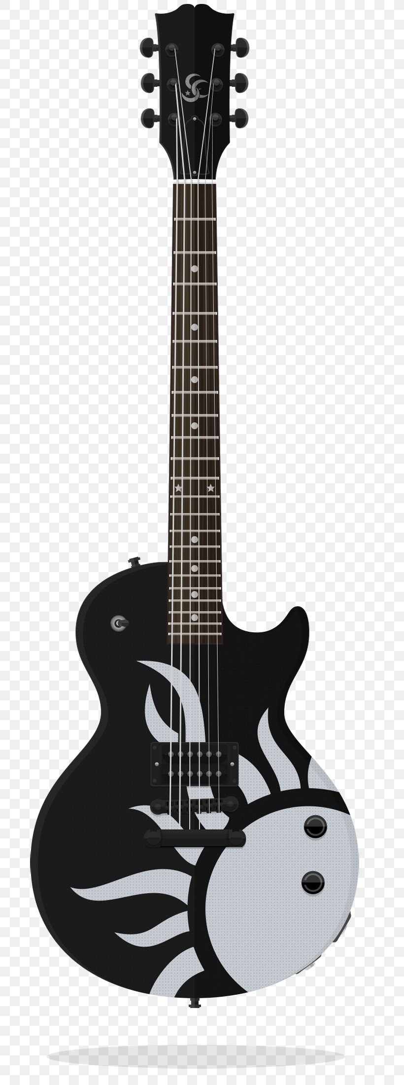 Acoustic Guitar Electric Guitar Gibson Les Paul Custom ESP Kirk Hammett, PNG, 708x2200px, Watercolor, Cartoon, Flower, Frame, Heart Download Free