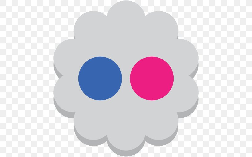 Social Media Flower, PNG, 512x512px, Social Media, Facebook, Flickr, Flower, Magenta Download Free