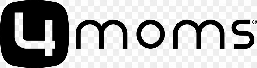 4moms MamaRoo Logo 4moms Self-Installing Car Seat, PNG, 2844x764px, 4moms Mamaroo, Area, Baby Toddler Car Seats, Black And White, Brand Download Free