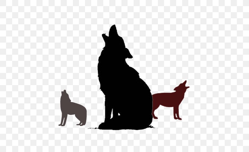 Animal Silhouettes Clip Art Wolf Image, PNG, 500x500px, Animal Silhouettes, Animal, Art, Black, Black And White Download Free